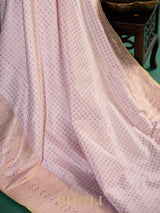 modern classic pure katan silk brocade pink banarasi