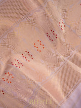 modern classic pure katan silk brocade pink banarasi