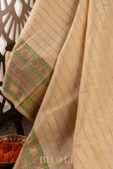 muthu striped pure mulberry silk kanjivaram