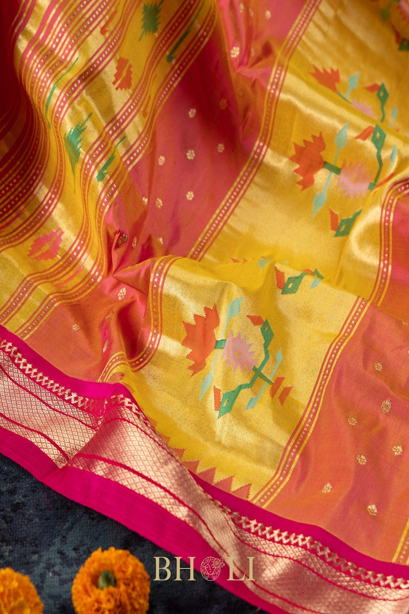 Narali paithani saree 3