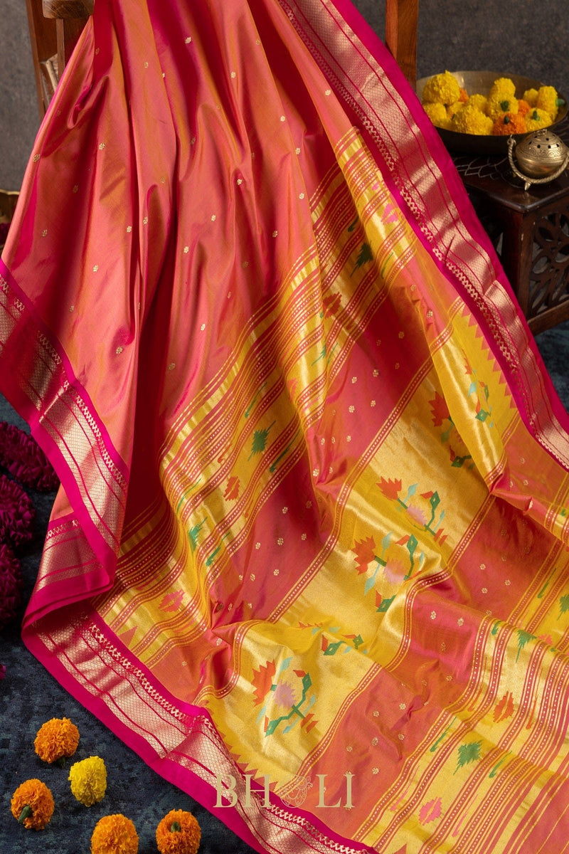 Narali paithani saree 3