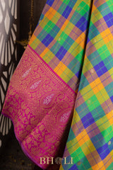 paalum pazhamum pure zari mulberry silk kai korvai kanjivaram