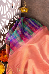 palum pazhamum handwoven kai koravi mulberry silk pure zari kanjivaram