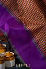 palum pazhamum thread work korvai kanjivaram silk