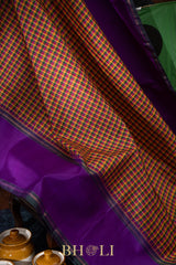 palum pazhamum thread work korvai kanjivaram silk