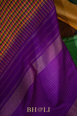 palum pazhamum thread work korvai kanjivaram silk