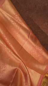 royal pure zari mulberry silk ornate border korvai kanjivaram