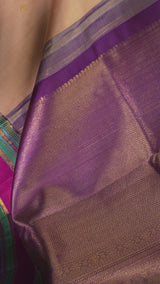 classic pure zari mulberry silk korvai kanjivaram