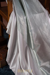 pure katan silk brocade body mashru border banarasi