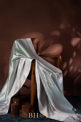 pure katan silk brocade body mashru border banarasi