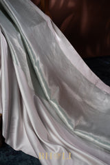 pure katan silk brocade body mashru border banarasi