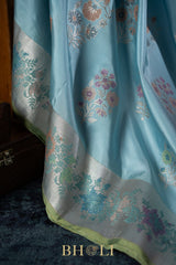 pure mulberry katan silk kadwa meenakari buta banarasi