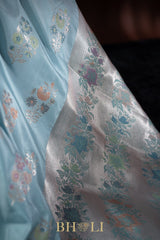 pure mulberry katan silk kadwa meenakari buta banarasi