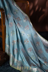 pure mulberry katan silk kadwa meenakari buta banarasi