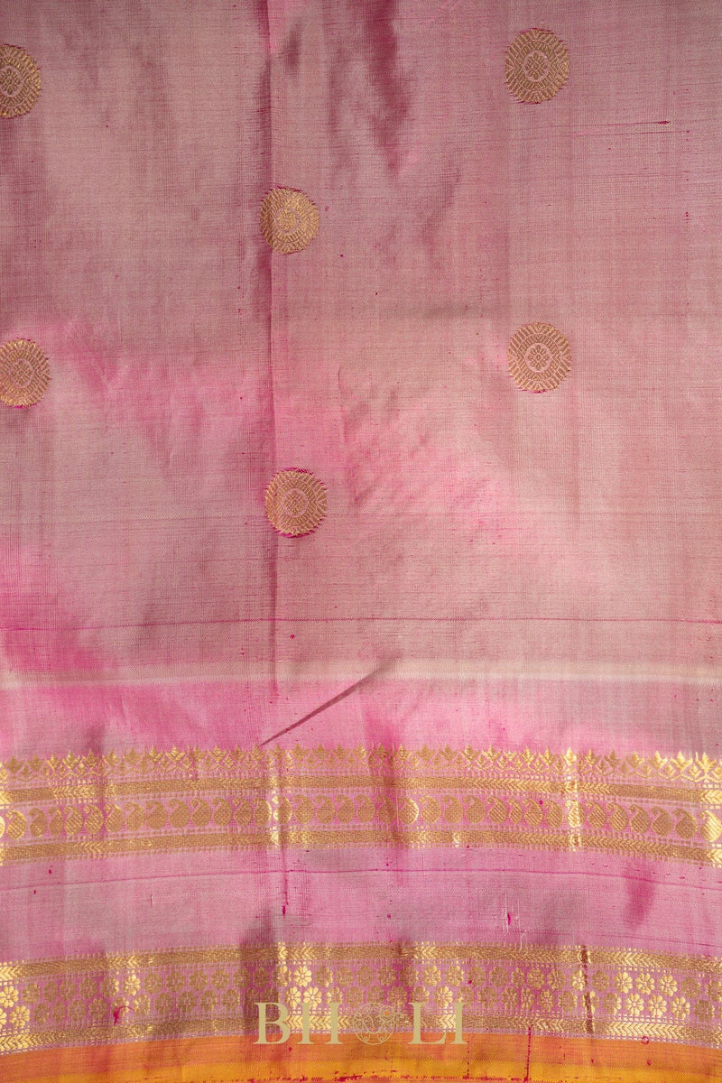 pure mulberry silk emerald green kuttu gadwal