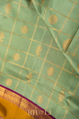 pure zari handwoven kai korvai mulberry silk royal kanjivarm
