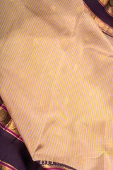 pure zari kai korvai mulberry silk vintage kanjivaram