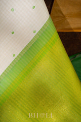 pure zari mulberry silk korvai kanjivaram