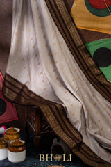 pure zari vintage design twill handwoven korvai kanjivaram silk