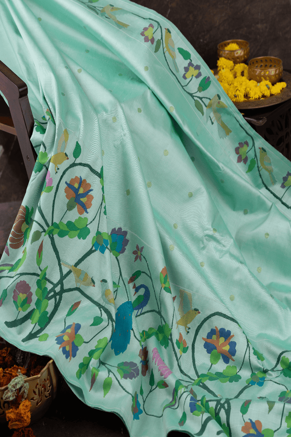 resham by resham Pure Silk skirt border 100% handwoven Yeola Paithani