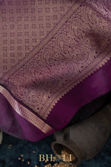 rettai pettu mulberry silk korvai plain body kanjivaram