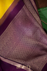 rettai pettu mulberry silk korvai plain body kanjivaram