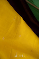 rettai pettu mulberry silk korvai plain body kanjivaram