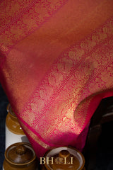 rettai pettu pure zari mulberry silk korvai kanjivaram