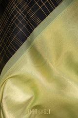 royal pure zari striped korvai kanjivaram