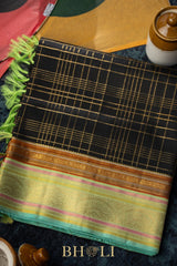 royal pure zari striped korvai kanjivaram