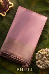 soft pink pure mulberry silk handwoven kanjivaram