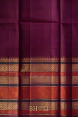 thread work handwoven korvai kanjivaram