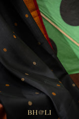 thread work pure mulberry silk korvai kanjivaram