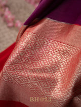 tussar georgette hand embroidered banarasi