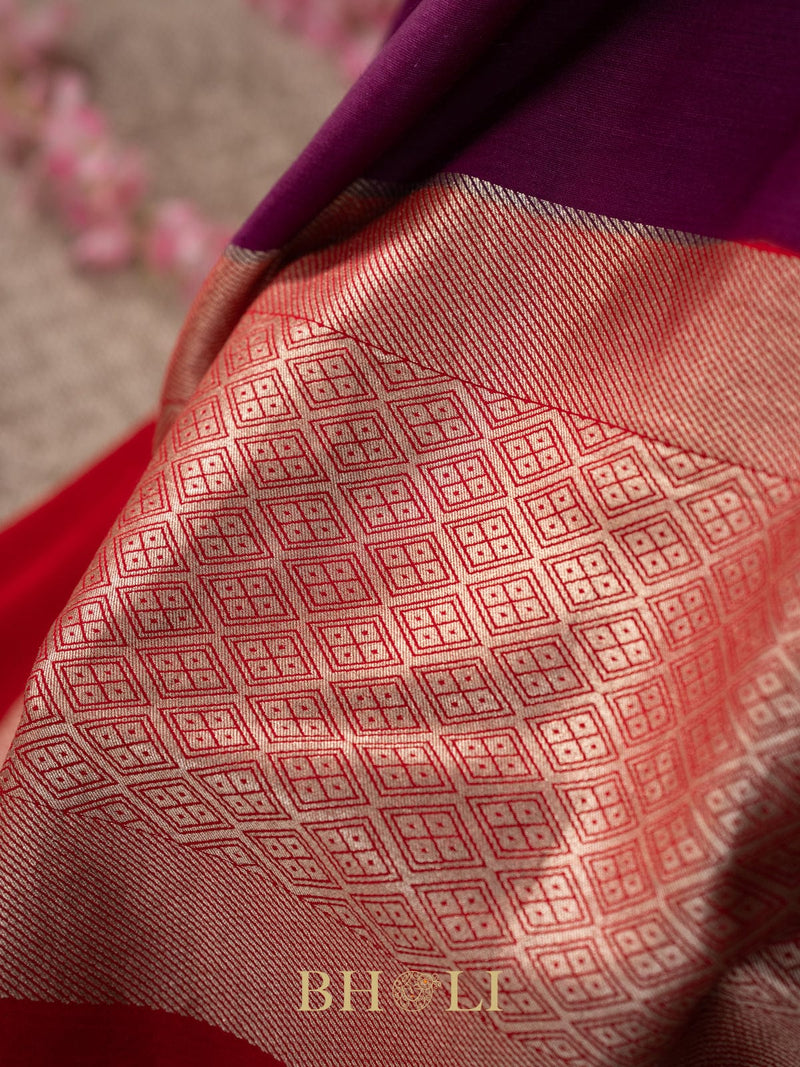 tussar georgette hand embroidered banarasi