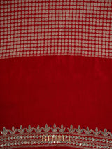 tussar georgette hand embroidered banarasi