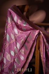 unique jaal pure katan silk kaduwa meenakari banarasi