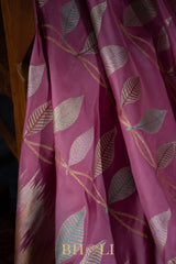 unique jaal pure katan silk kaduwa meenakari banarasi