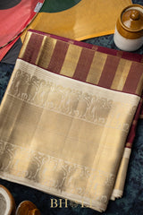 vintage design puri zari korvai kanjivaram mulberry silk