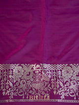 violet pure katan silk kaduwa jungla banarasi