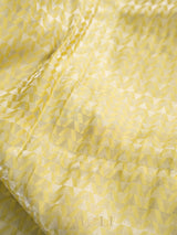 yellow mashru silk brocade banarasi