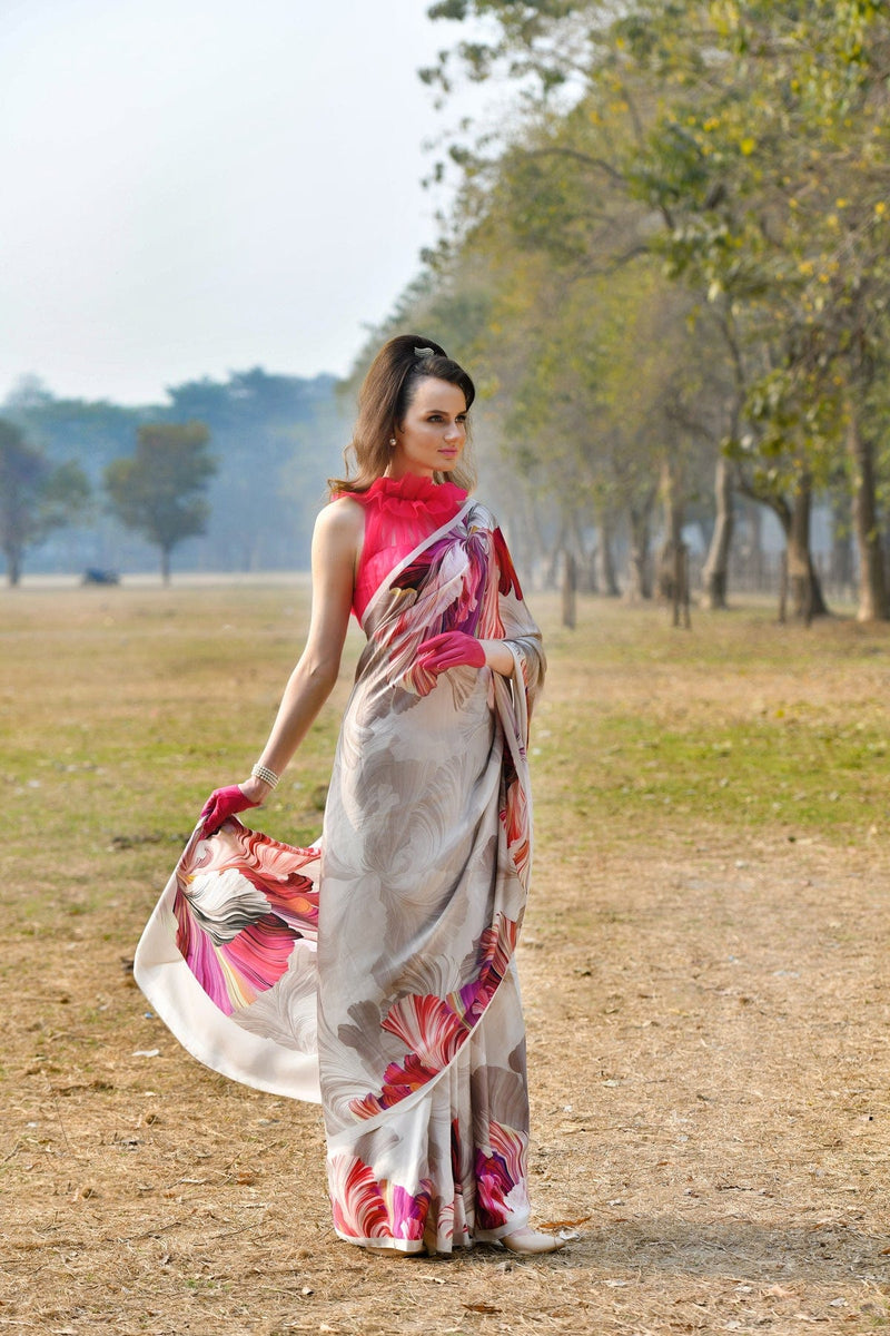 Pure Georgette Modern Digitally Printed saree